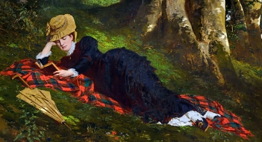 19th Century woman reading