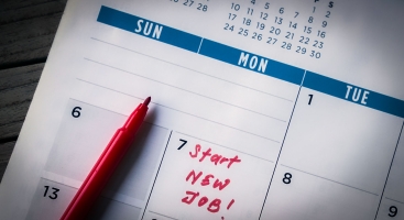 Calendar new job start